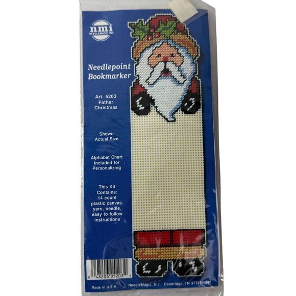 Cross Stitch Bookmark Kit Vintage NMI Needle‎ Magic Christmas Holiday Lot of 4 - Picture 6 of 6